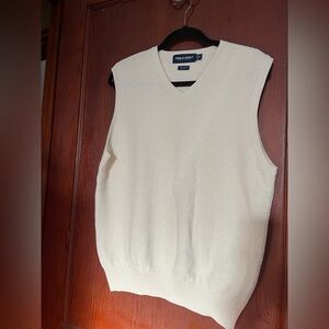 Ralph Lauren Ivory V-Neck Sweater Vest